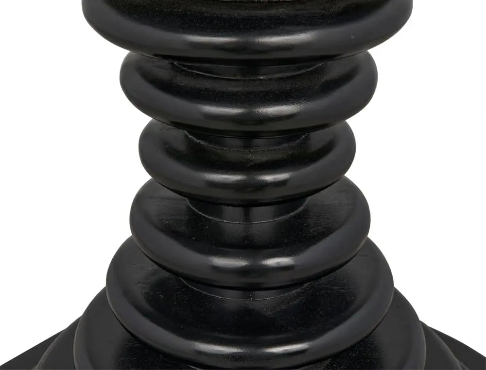 Noir Scheiben Side Table, Hand Rubbed Black