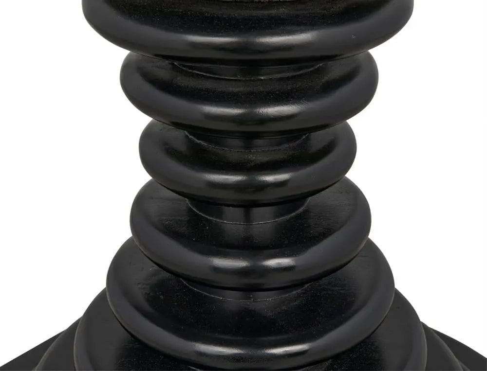 Noir Scheiben Side Table, Hand Rubbed Black