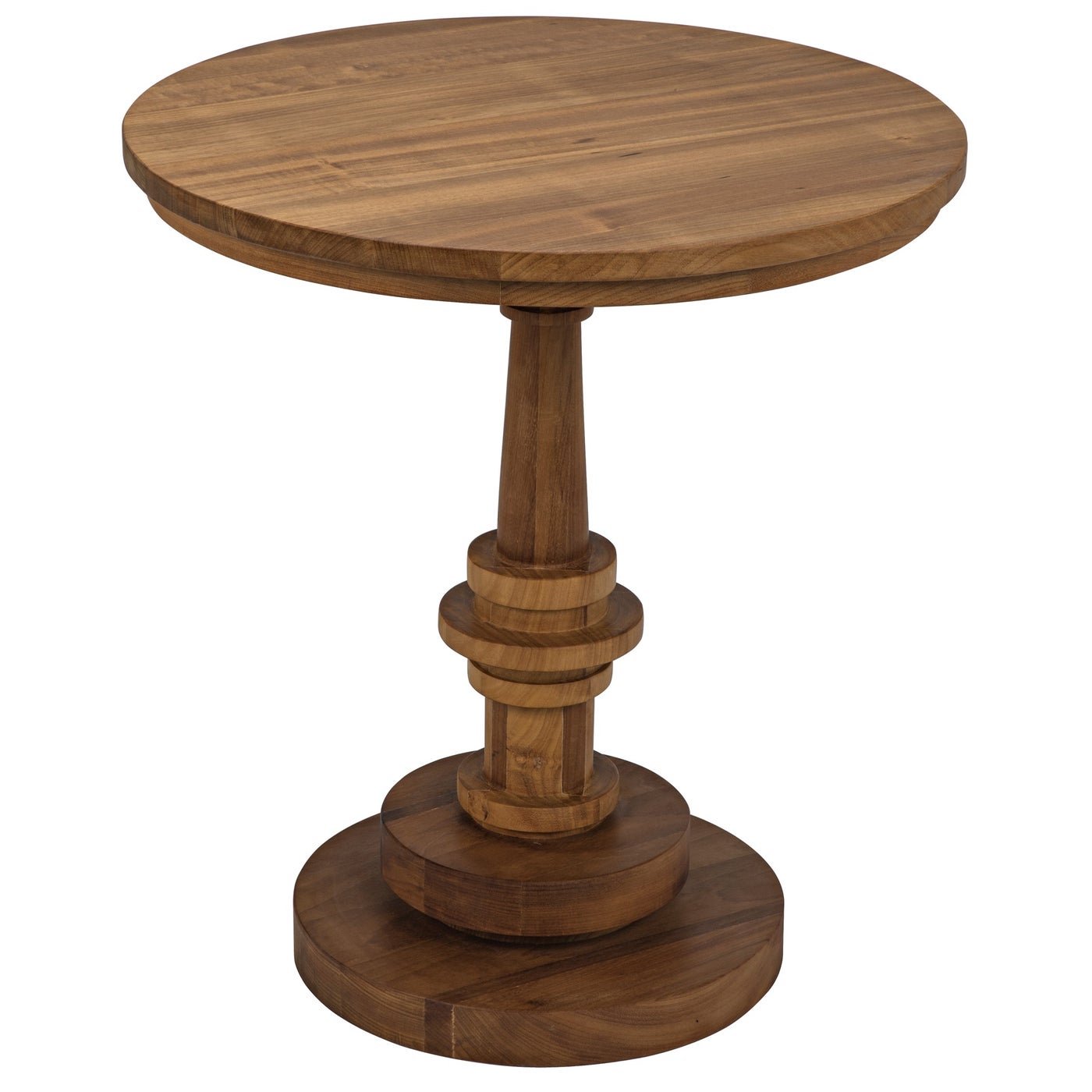 Noir Comodo Side Table, Gold Teak