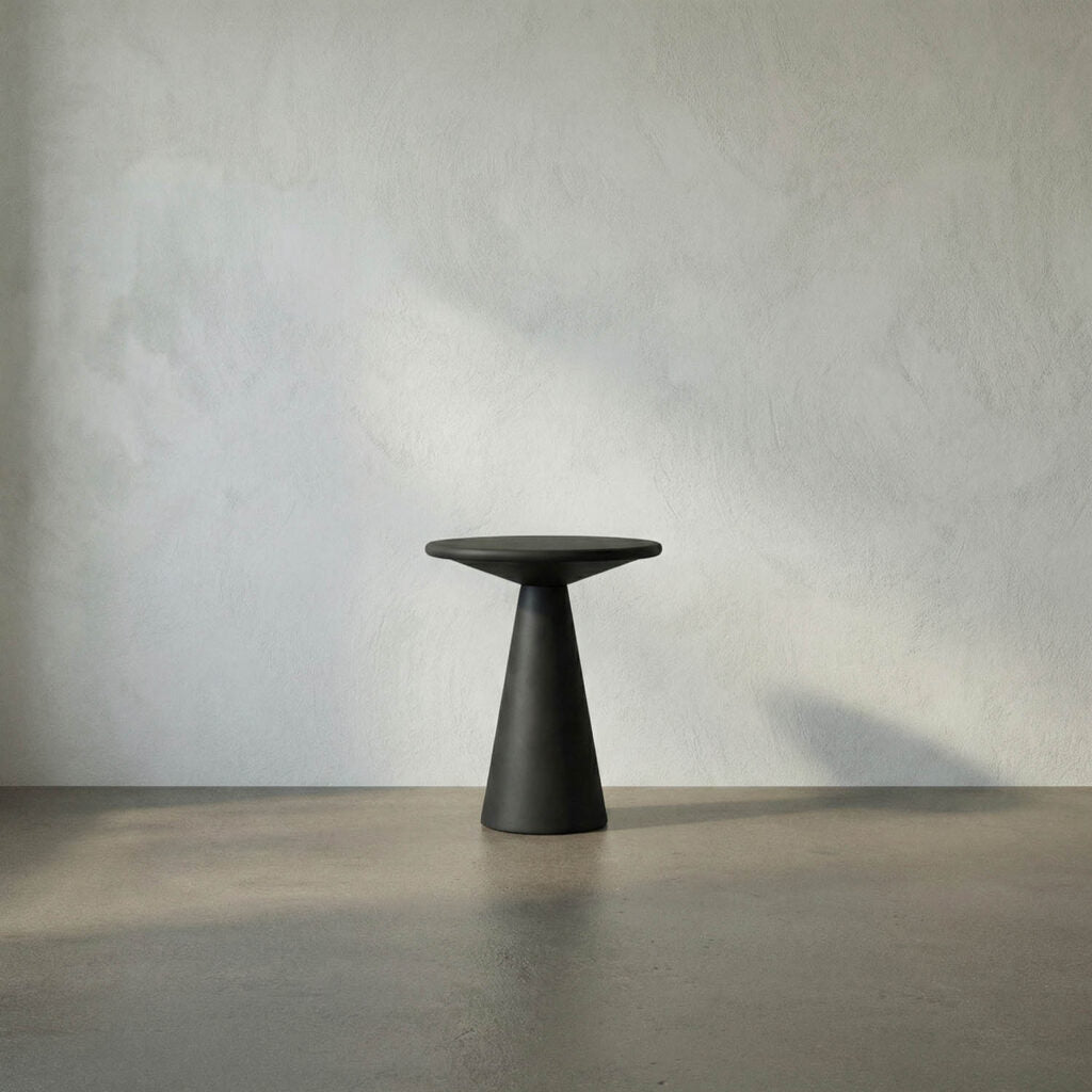 Noir Idiom Side Table, Black Steel
