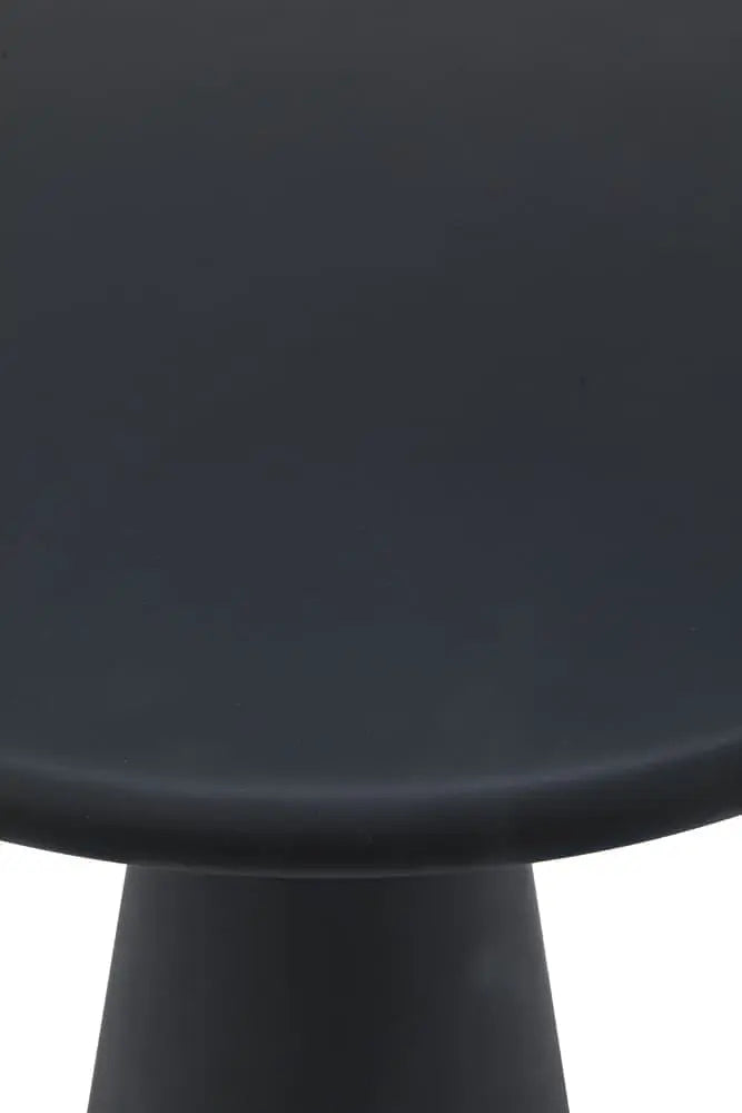 Noir Idiom Side Table, Black Steel