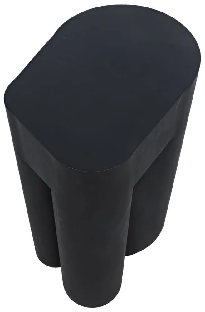 Noir Blair Side Table, Black Steel