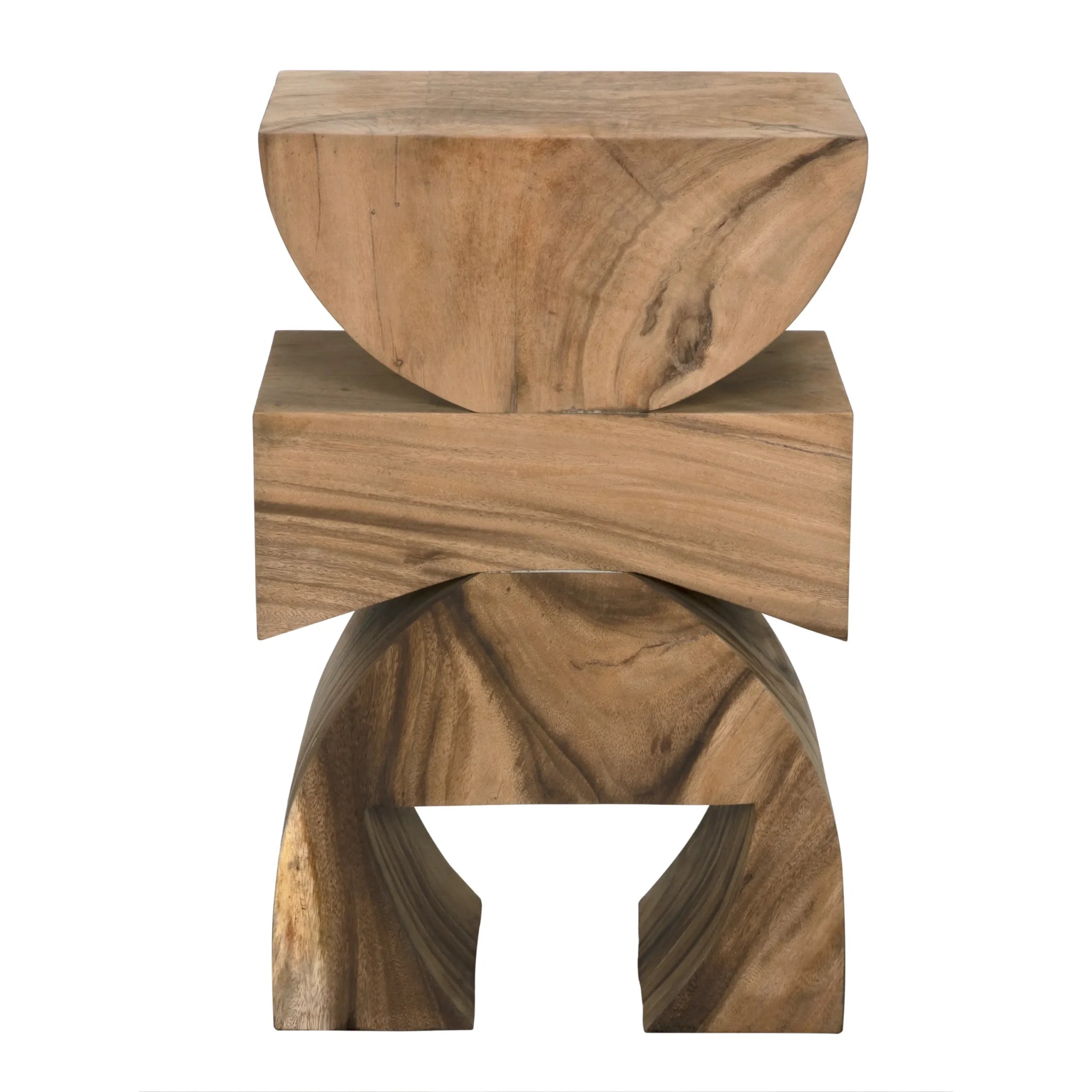 Noir Monteiro Side Table, Stool