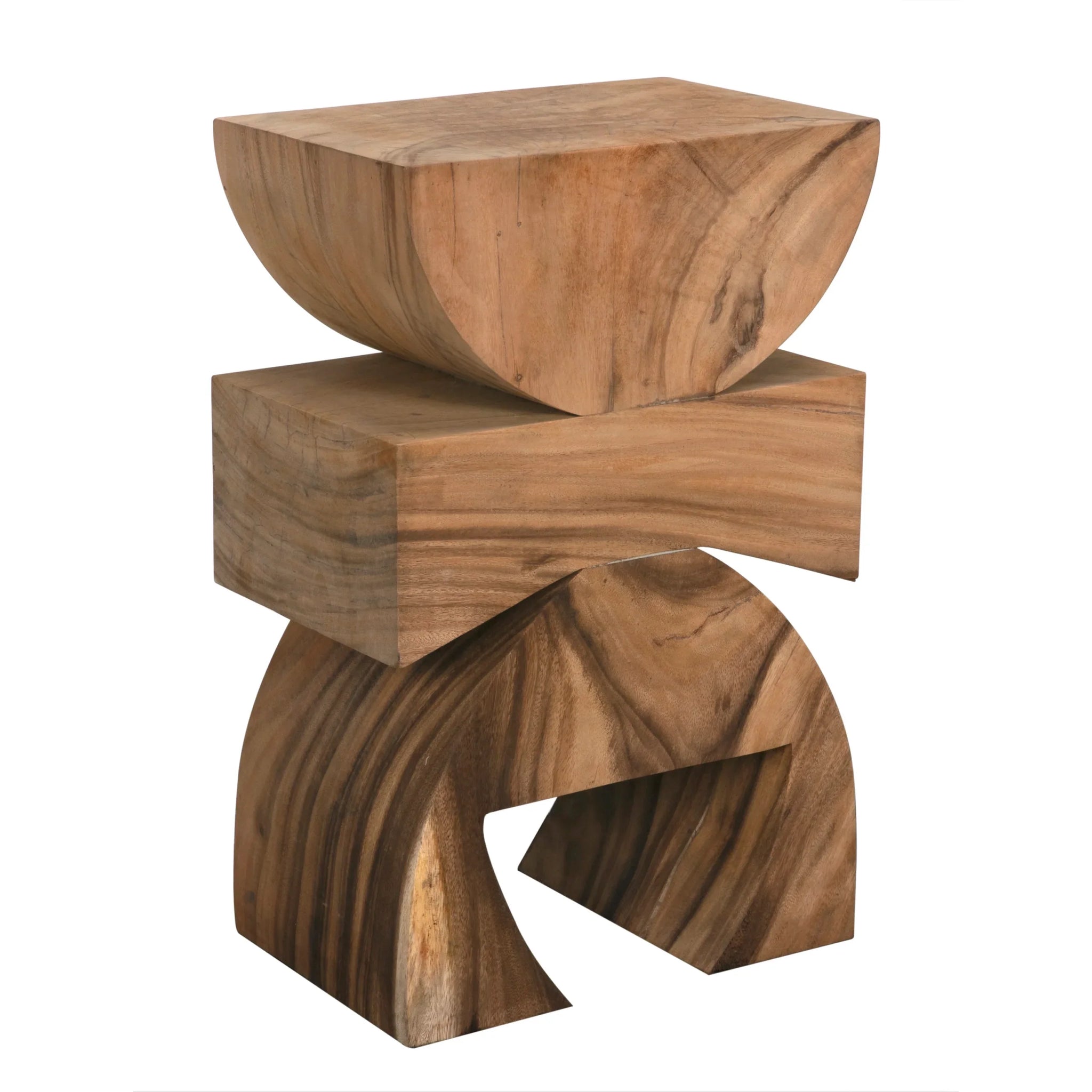 Noir Monteiro Side Table, Stool