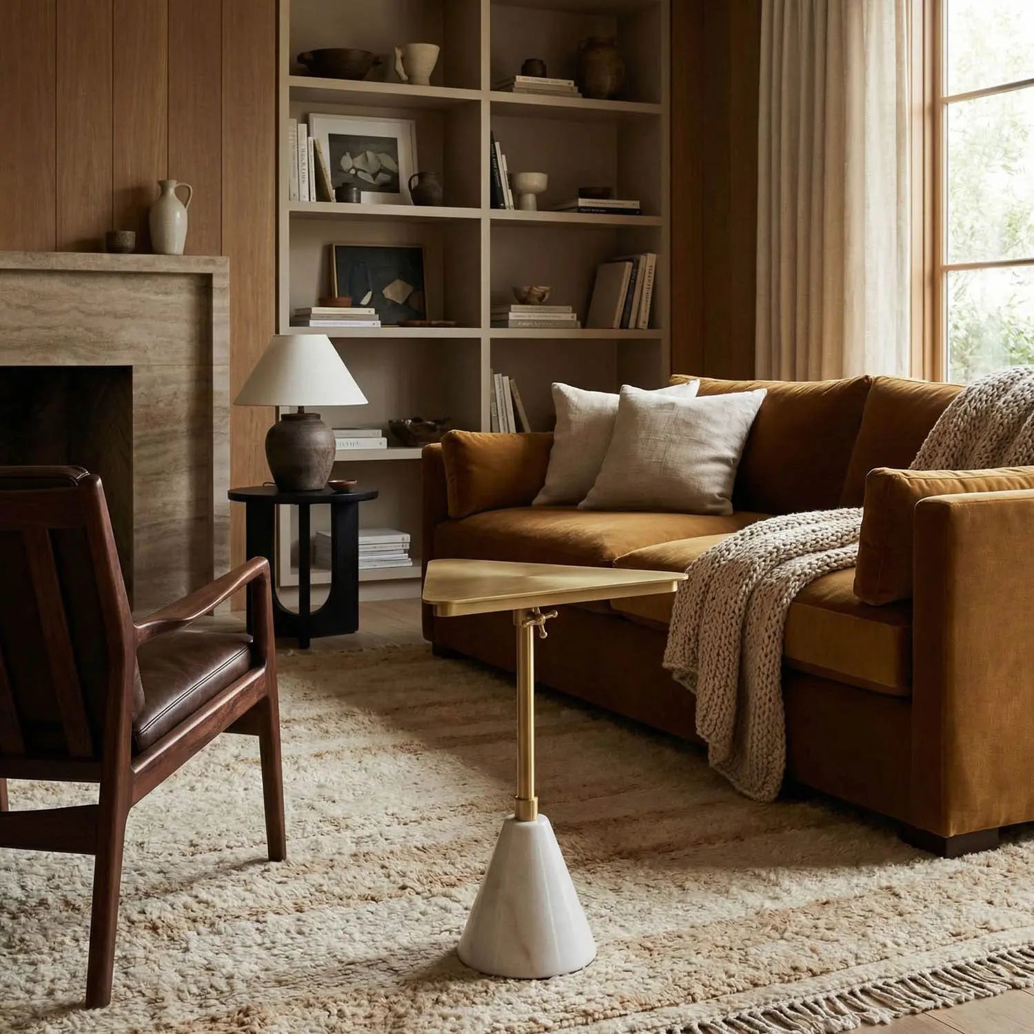 Noir Darwin Side Table