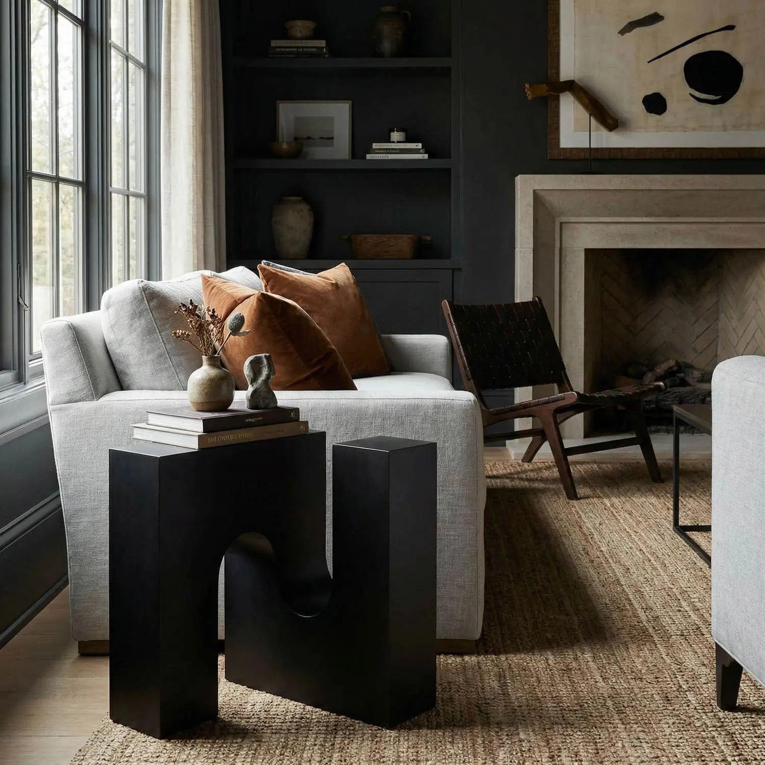 Noir Leopold Side Table