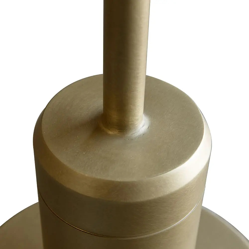 Noir Kurtz Side Table, Brass Finish