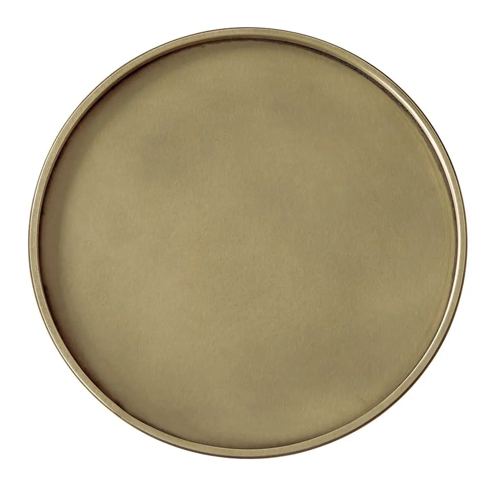 Noir Kurtz Side Table, Brass Finish