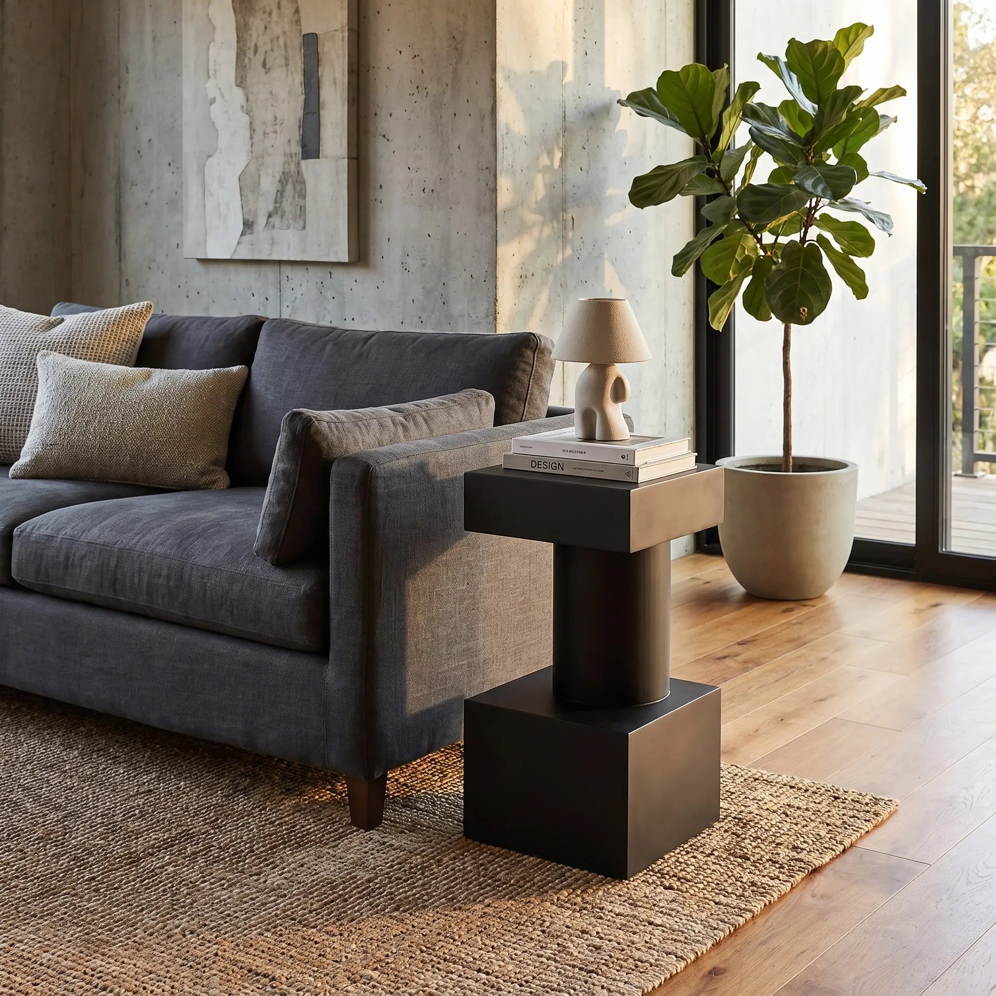 Noir Bergen Side Table