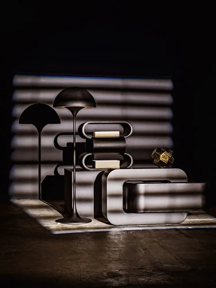 Noir Nada Side Table, Black Steel
