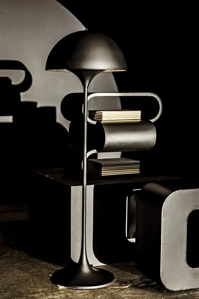 Noir Nada Side Table, Black Steel