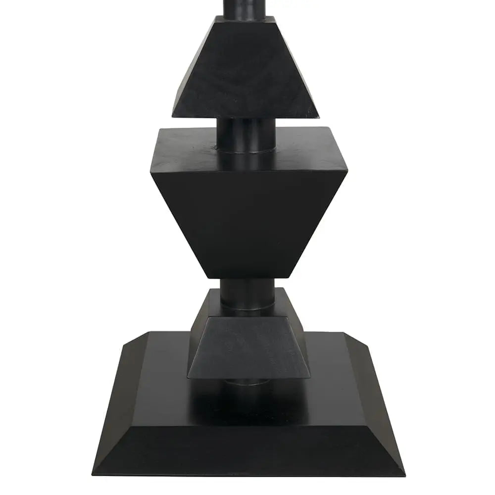 Noir Majesty Side Table, Hand Rubbed Black