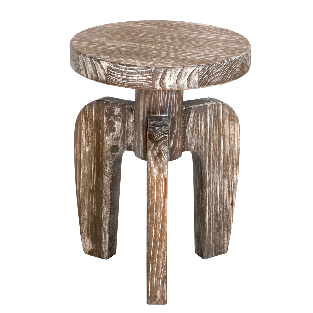 Noir New Shizue Small Side Table, Distressed Mindi