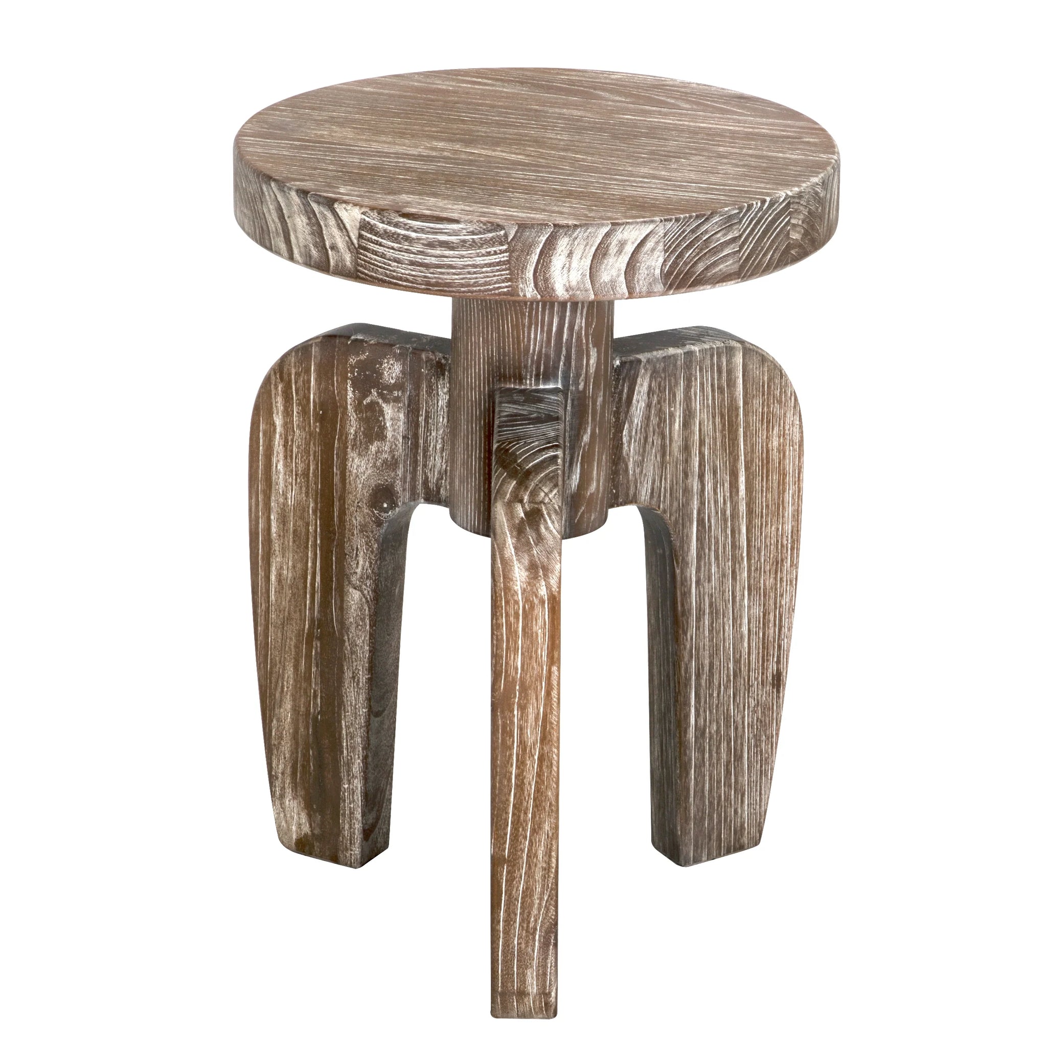 Noir New Shizue Small Side Table, Distressed Mindi