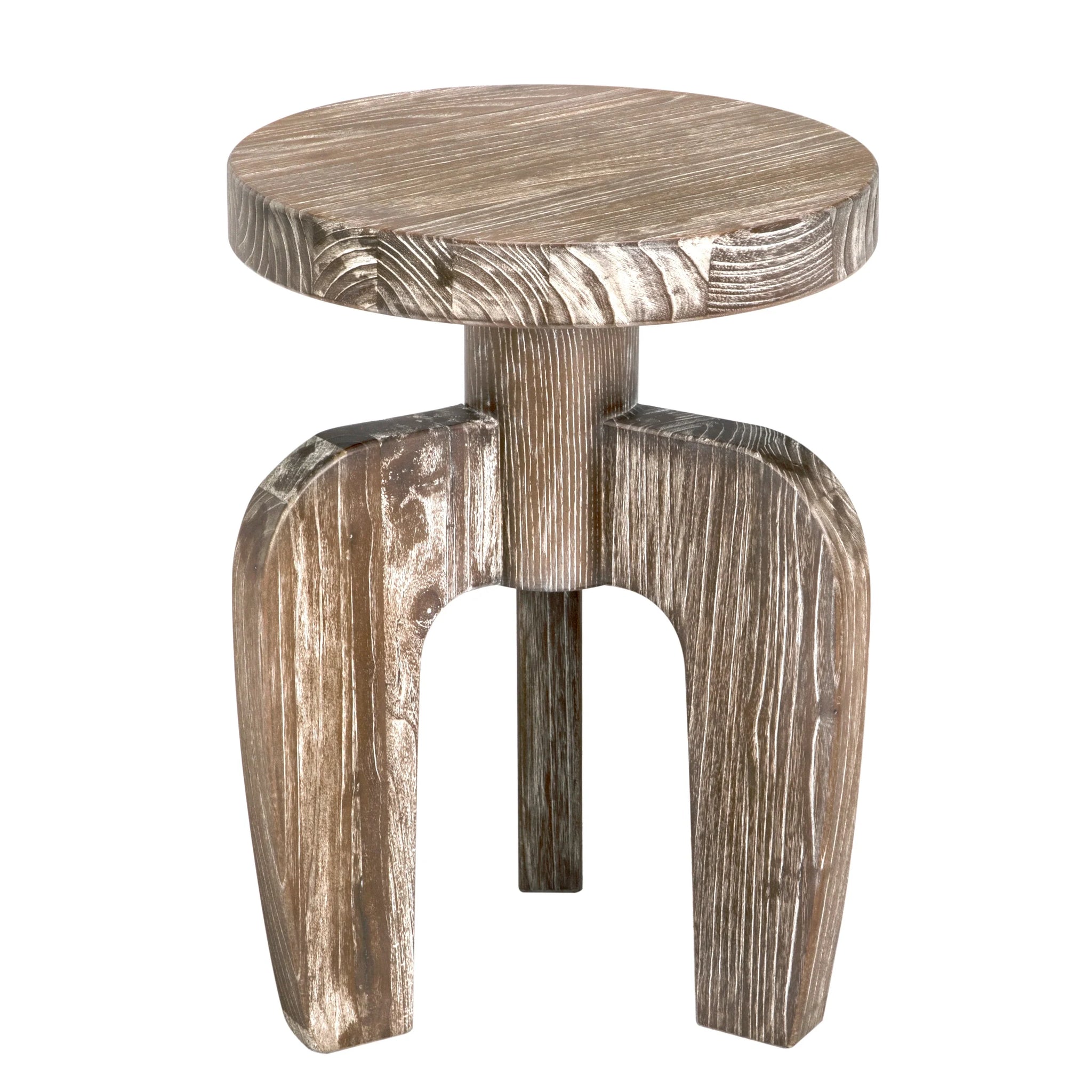 Noir New Shizue Small Side Table, Distressed Mindi