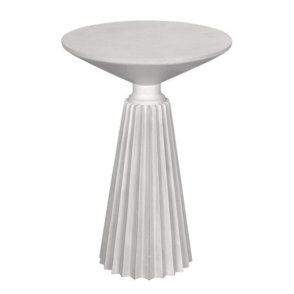 Noir Orson Side Table, White Wash