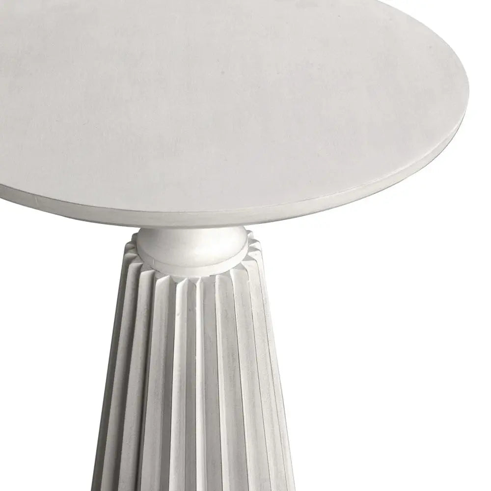 Noir Orson Side Table, White Wash