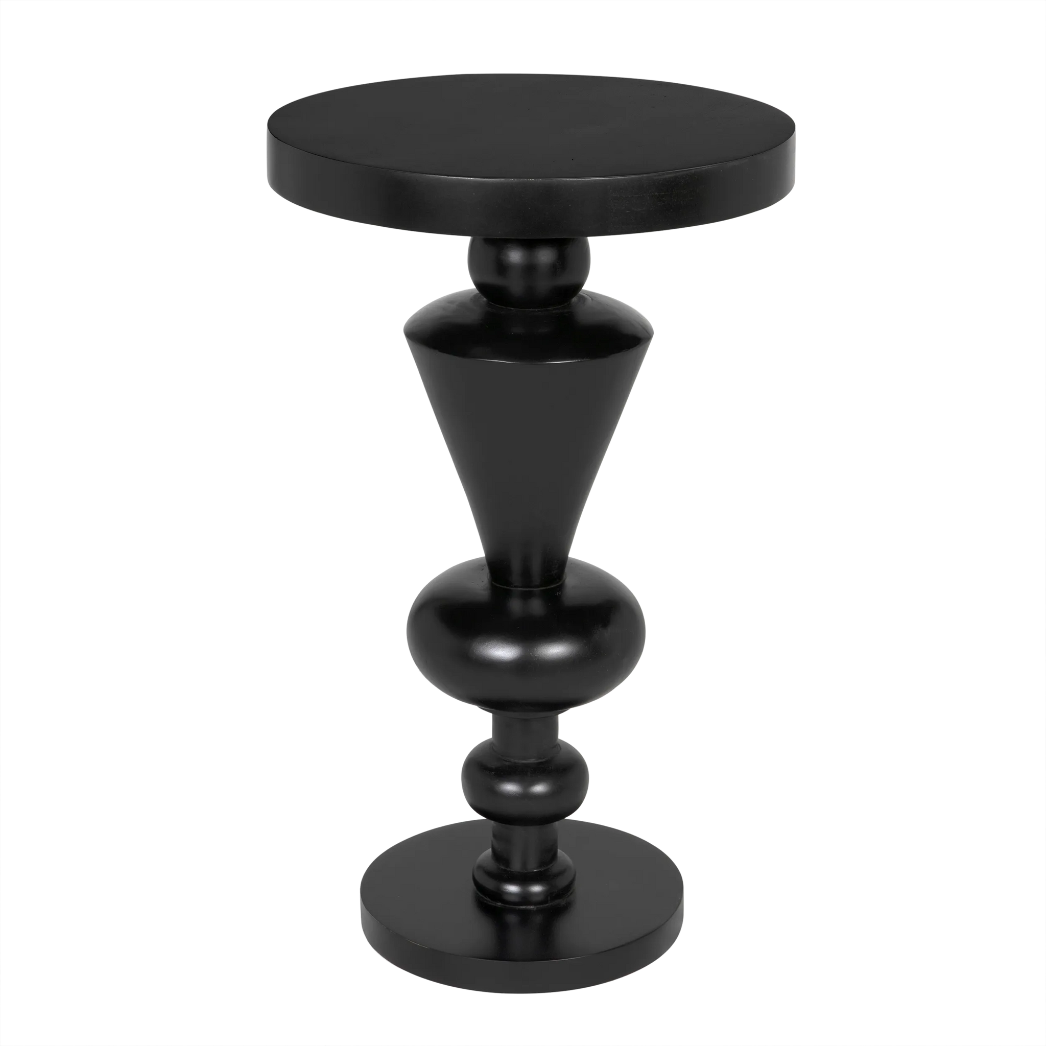 Noir Fenring Side Table, Hand Rubbed Black