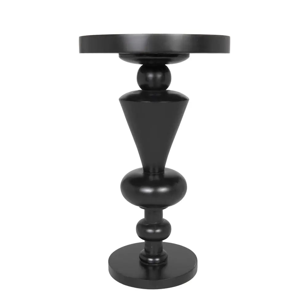 Noir Fenring Side Table, Hand Rubbed Black