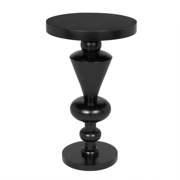 Noir Fenring Side Table, Hand Rubbed Black