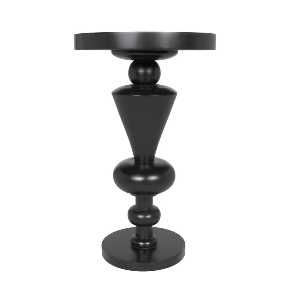 Noir Fenring Side Table, Hand Rubbed Black