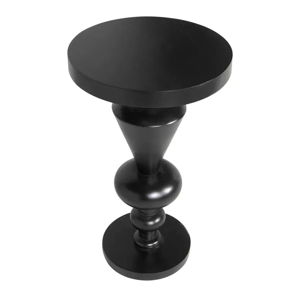 Noir Fenring Side Table, Hand Rubbed Black