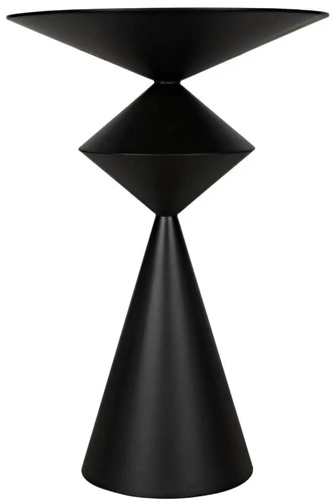 Noir Zasa Side Table, Black Steel