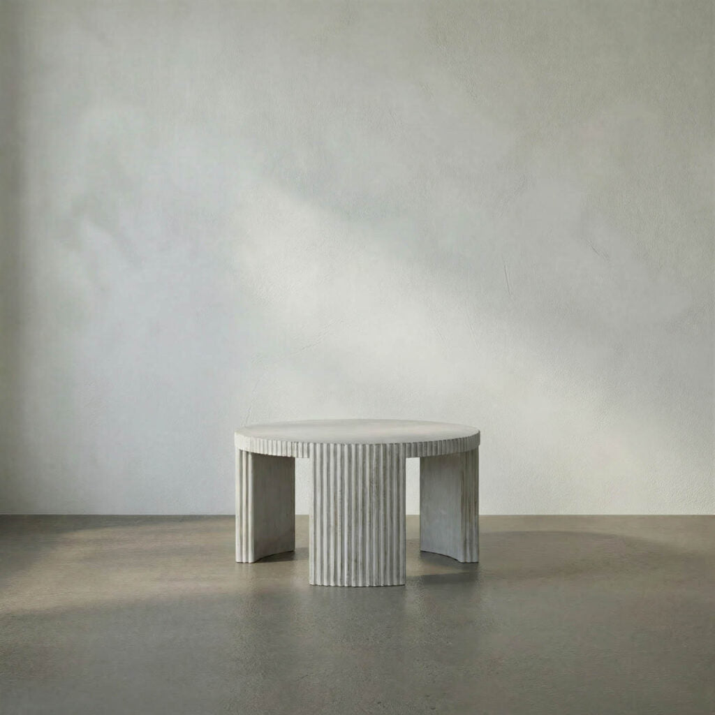 Noir Jgor Side/Coffee Table, White Wash