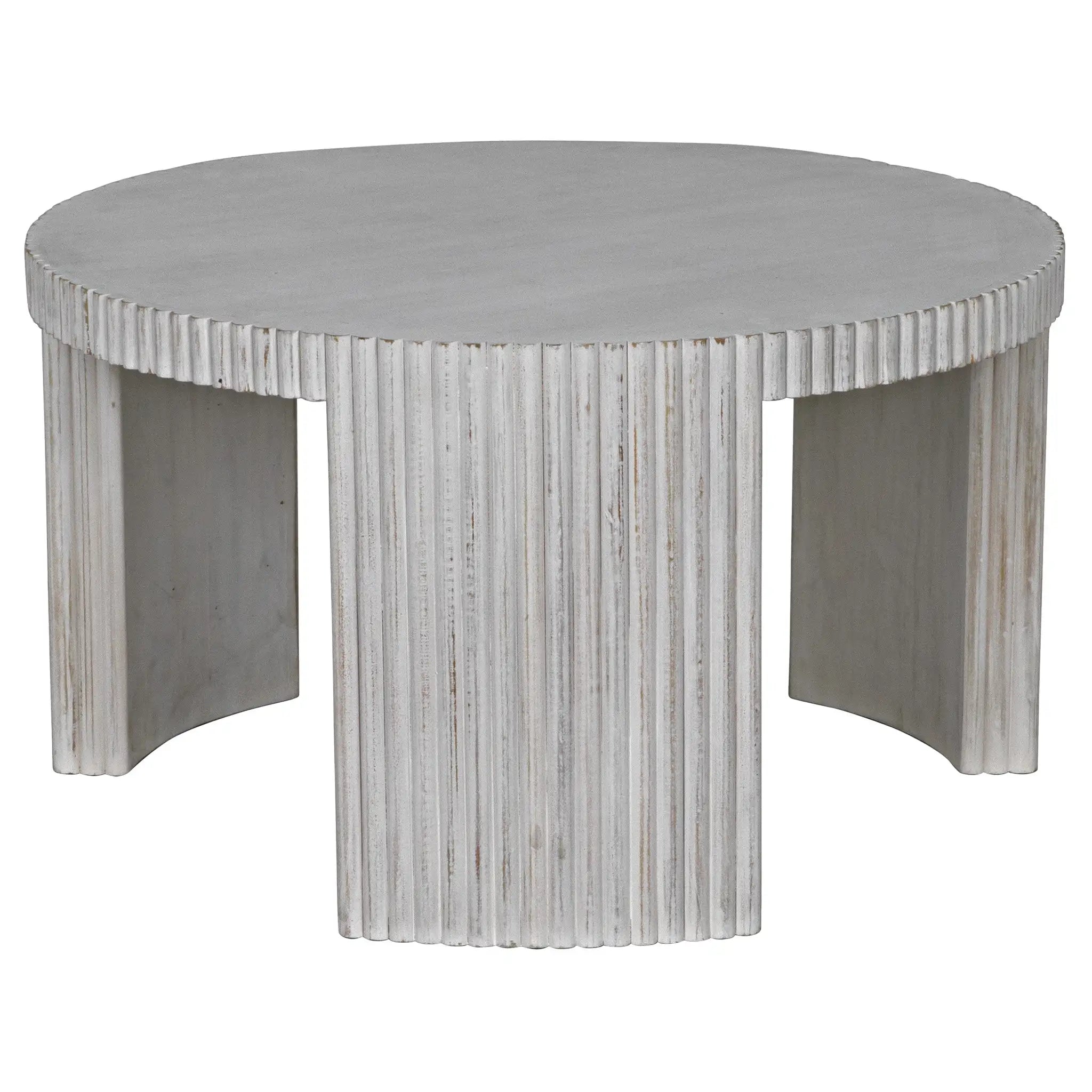 Noir Jgor Side/Coffee Table, White Wash