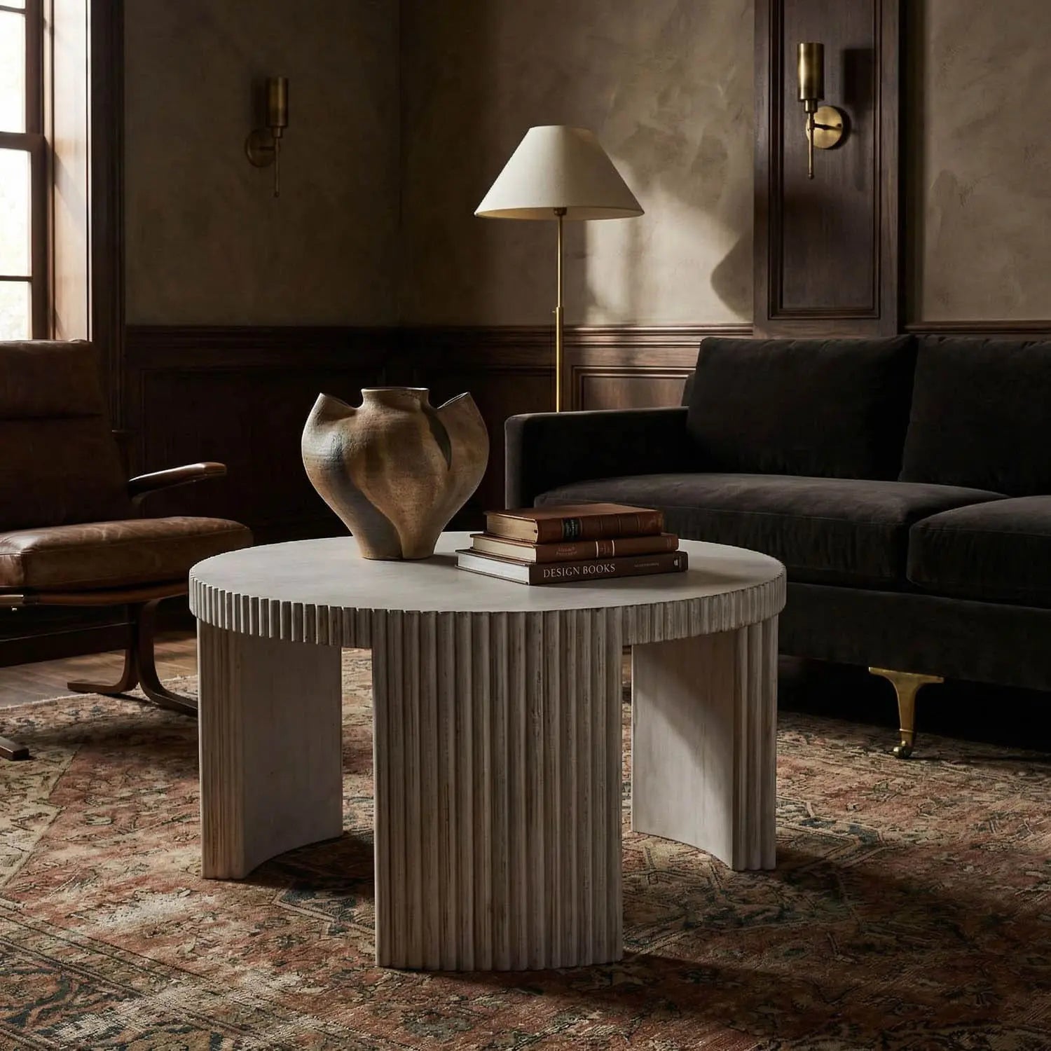 Noir Jgor Side/Coffee Table, White Wash
