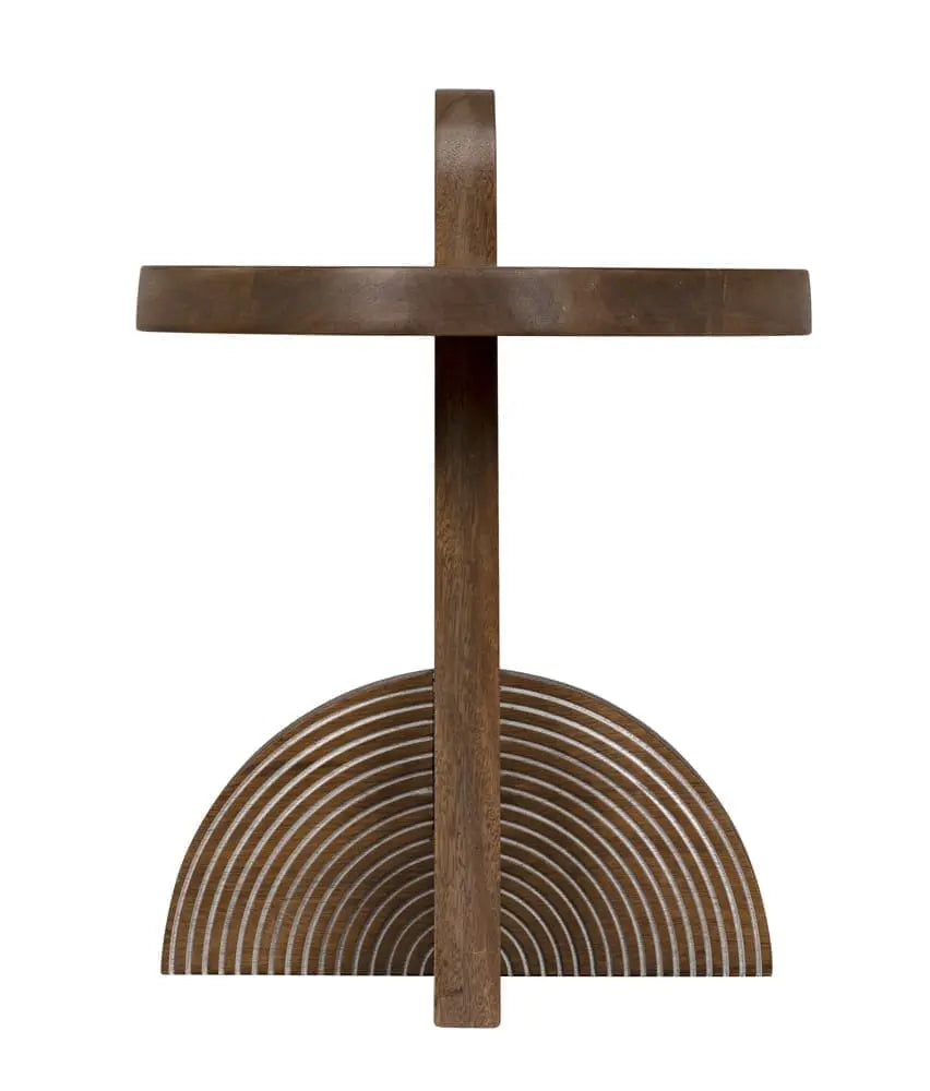 Noir Saturn Side Table, Dark Walnut