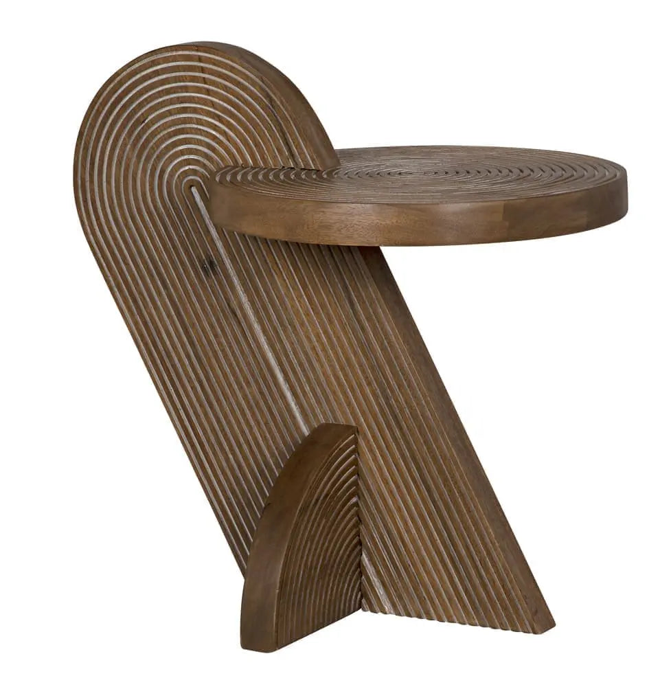 Noir Saturn Side Table, Dark Walnut