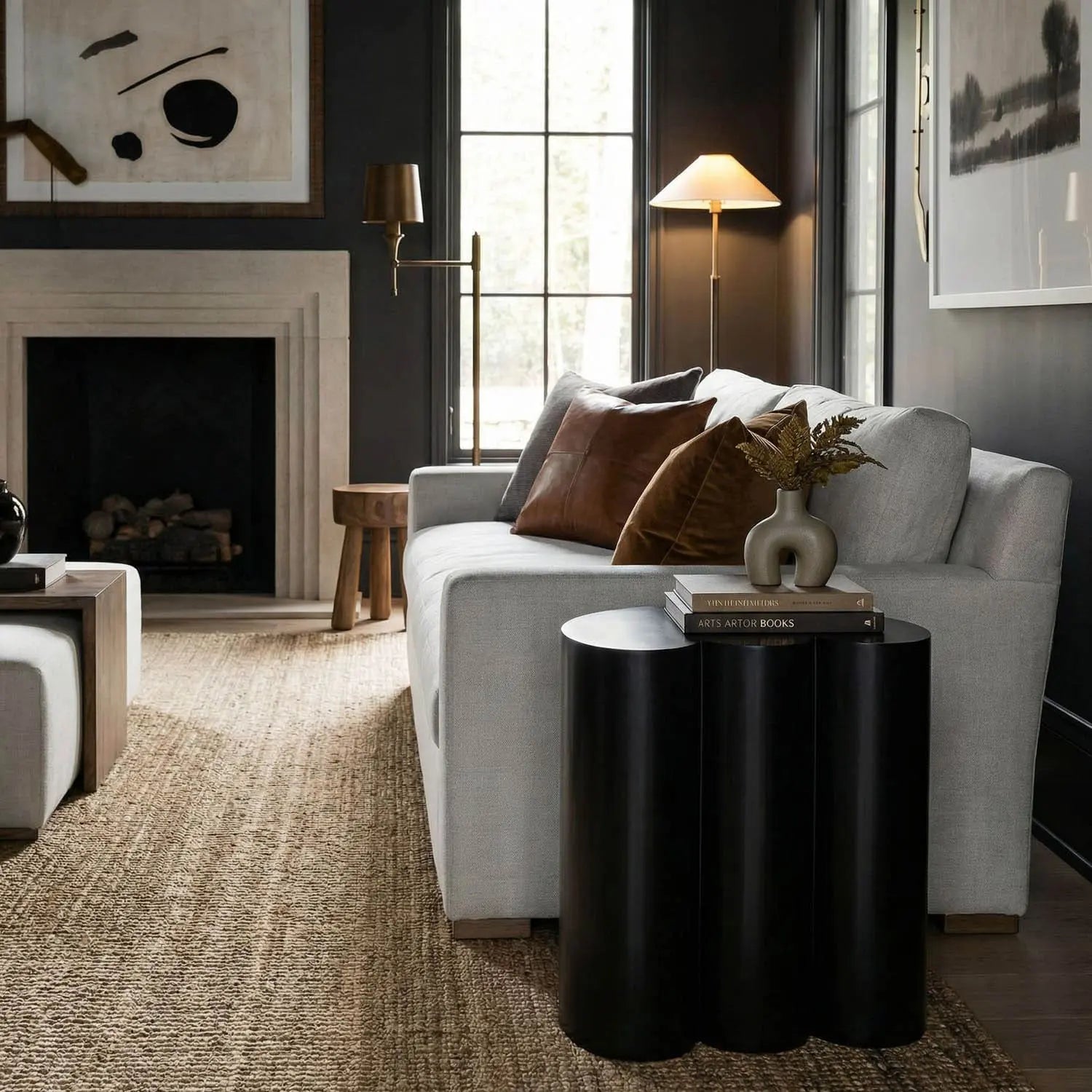 Noir Bast Side Table
