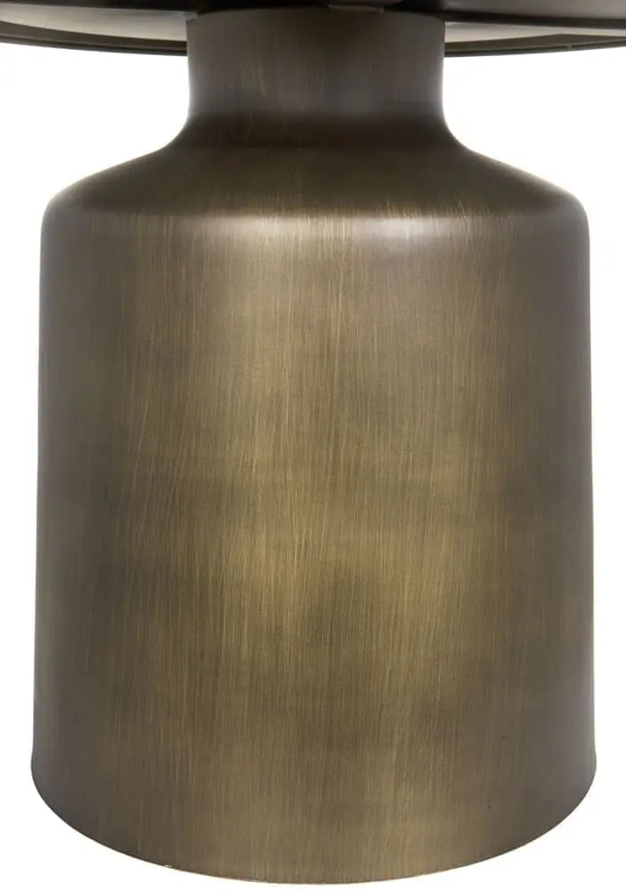 Noir Lee Side Table, Aged Brass