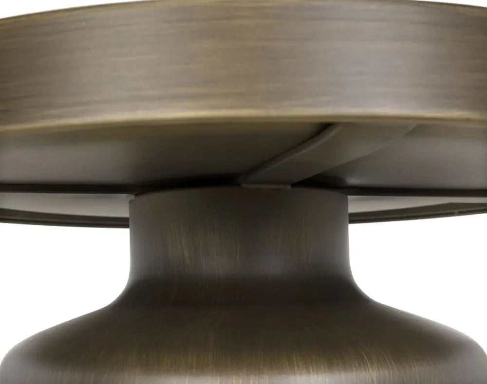 Noir Lee Side Table, Aged Brass