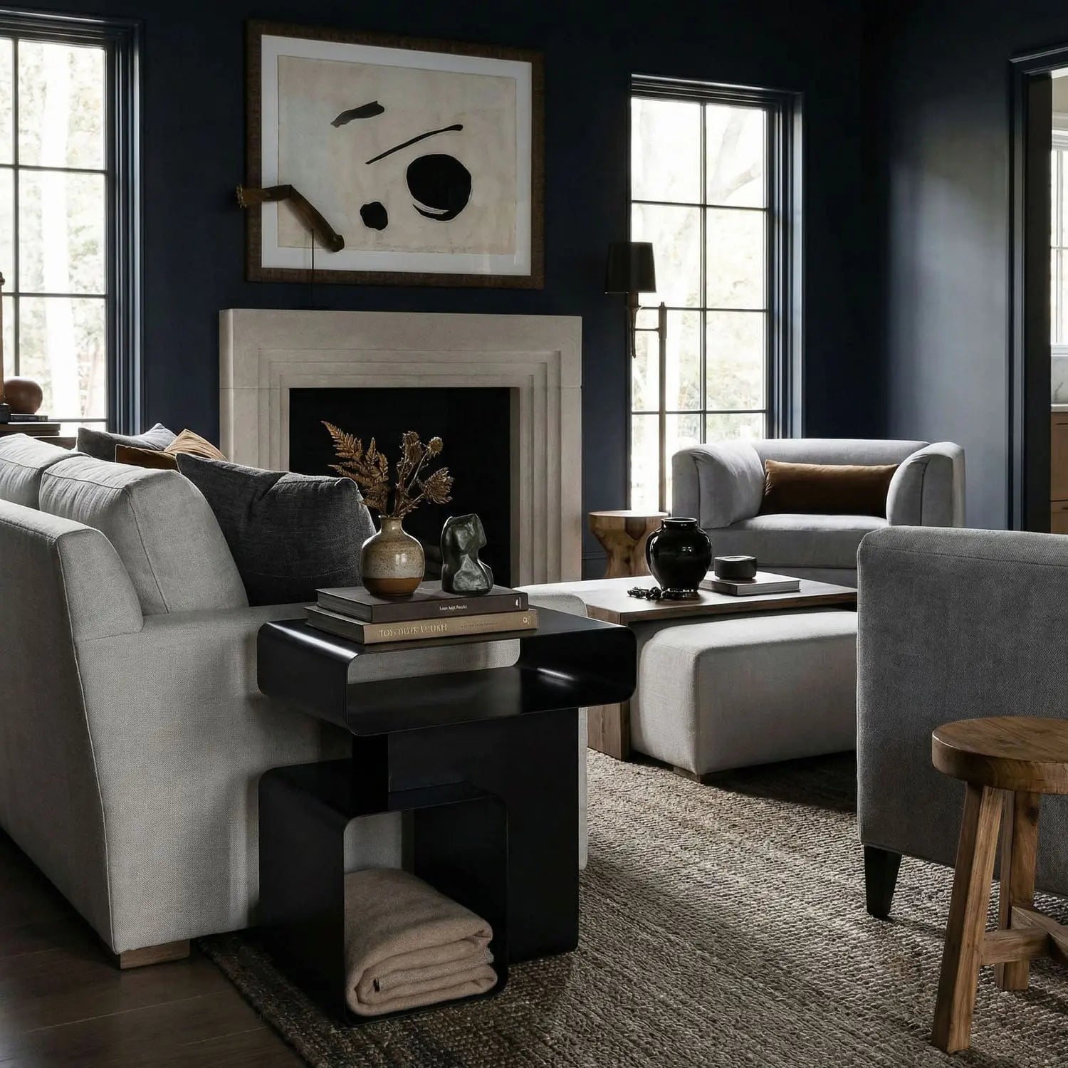 Noir Danville Side Table