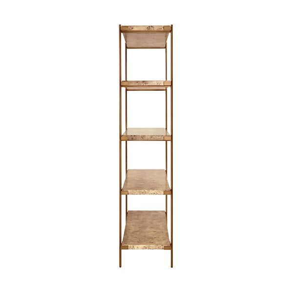 Worlds Away Harris Burl Wood Etagere