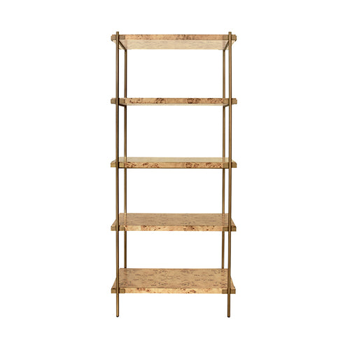 Worlds Away Harris Burl Wood Etagere