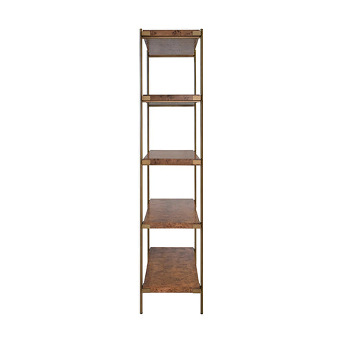 Worlds Away Harris Burl Wood Etagere