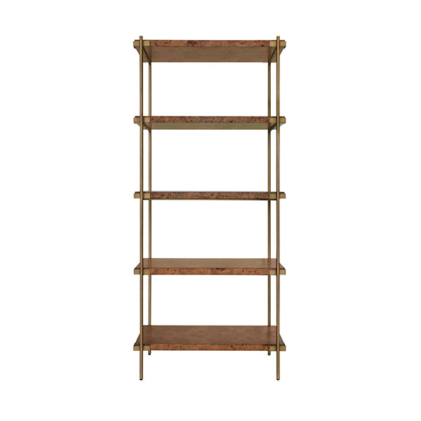 Worlds Away Harris Burl Wood Etagere