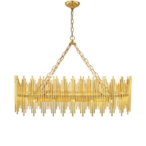 Gold Oval Chandelier HD131