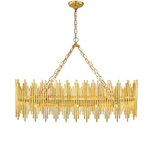 Gold Oval Chandelier HD131