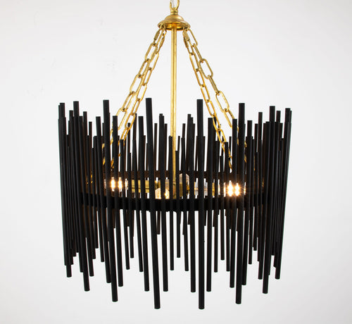 Black & Gold Chandelier HD132