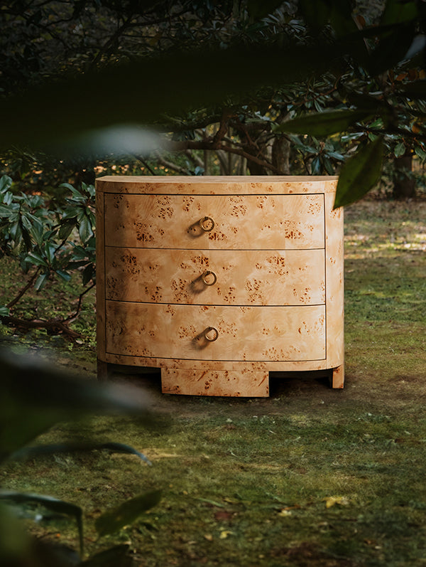 Worlds Away Henry Burl Wood Chest