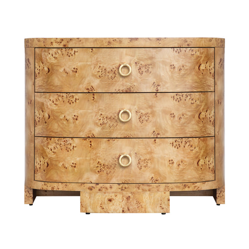 Worlds Away Henry Burl Wood Chest