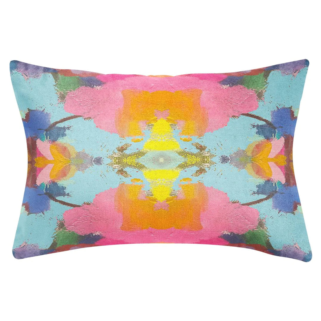 Laura Park Antigua Smile Linen Cotton Pillow