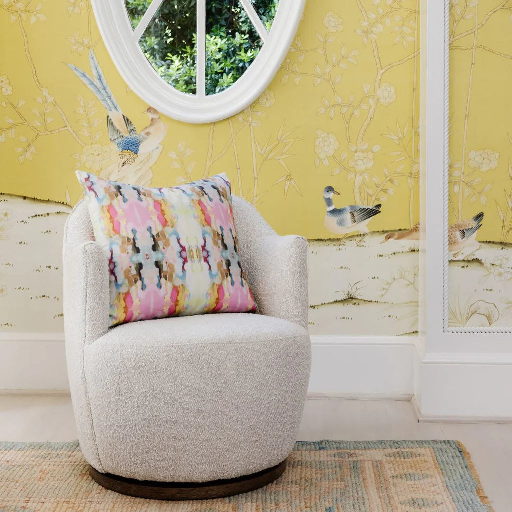 Laura Park Brooks Avenue Navy Linen Cotton Pillow