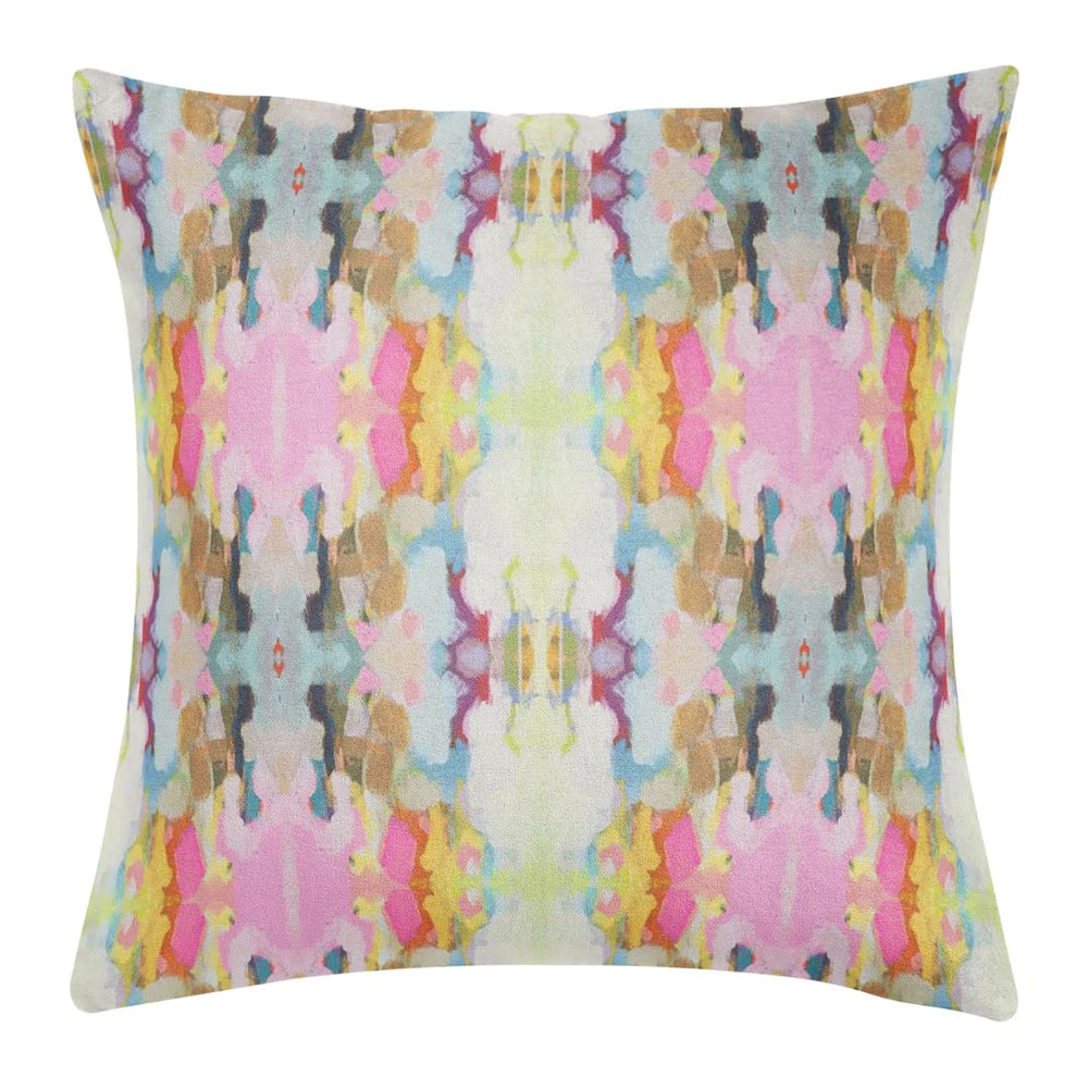 Laura Park Brooks Avenue Navy Linen Cotton Pillow