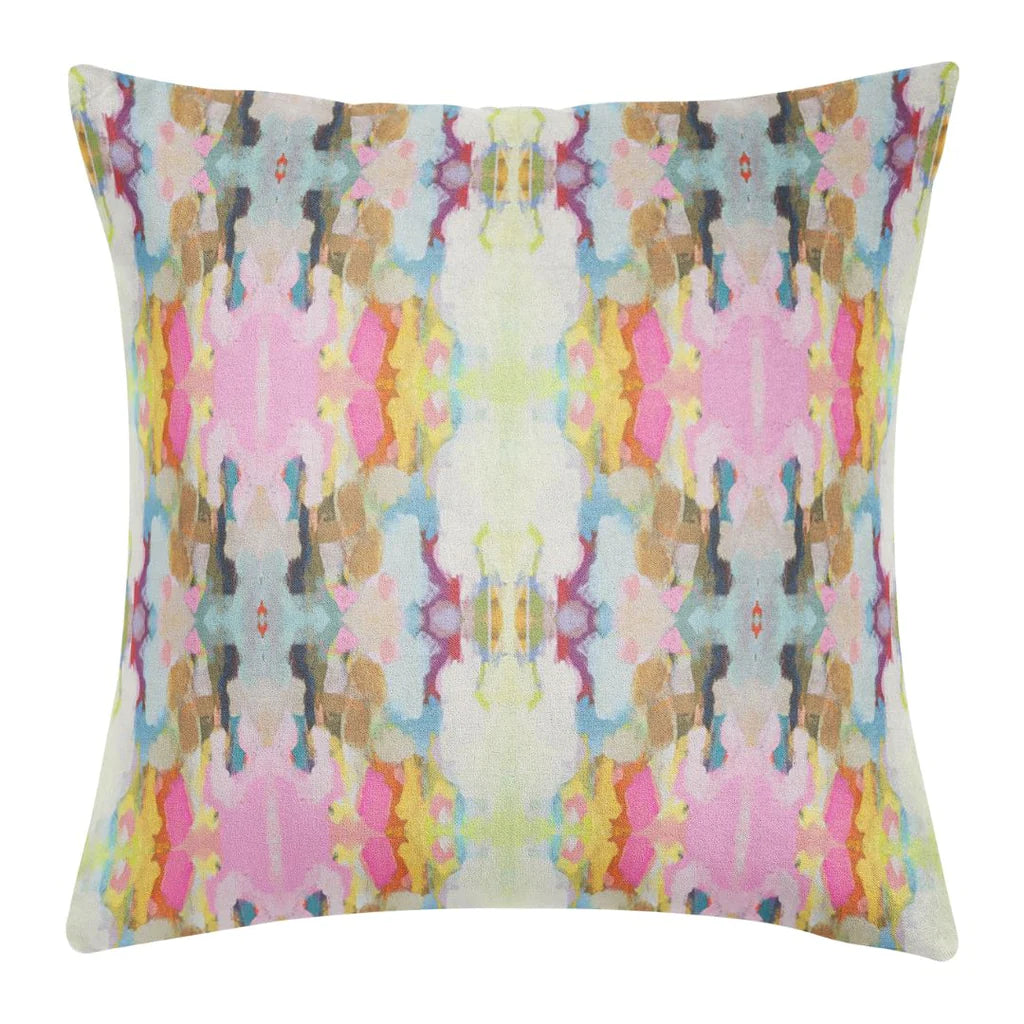 Laura Park Brooks Avenue Navy Linen Cotton Pillow