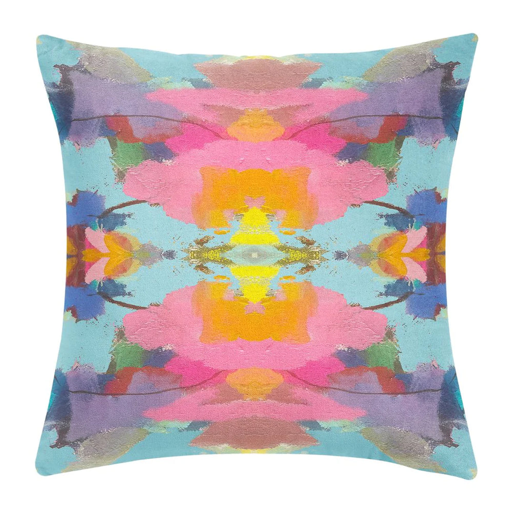Laura Park Antigua Smile Linen Cotton Pillow